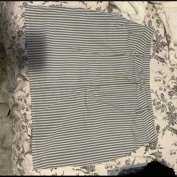 Buy 2 get 1- Cute blue/white striped skirt - Picture 1 of 2